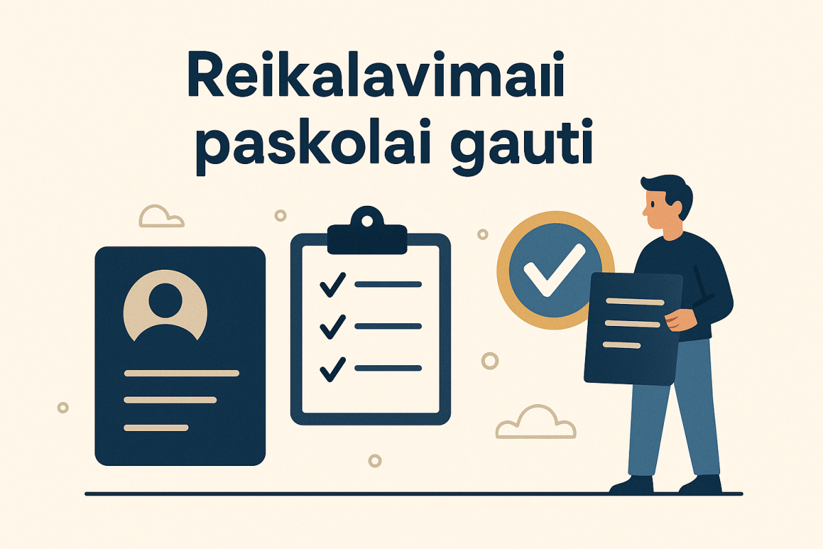 Reikalavimai paskolai gauti