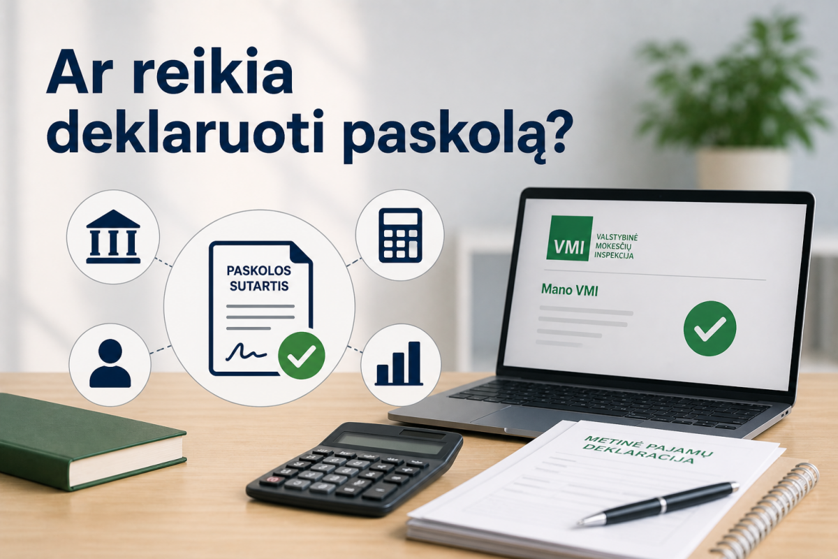 Ar reikia deklaruoti paskolą