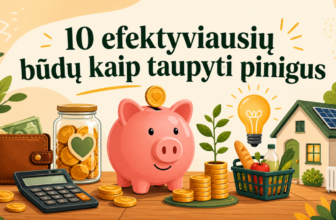 Kaip taupyti pinigus