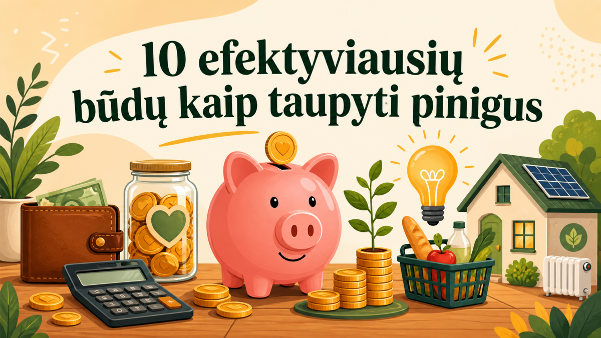 Kaip taupyti pinigus