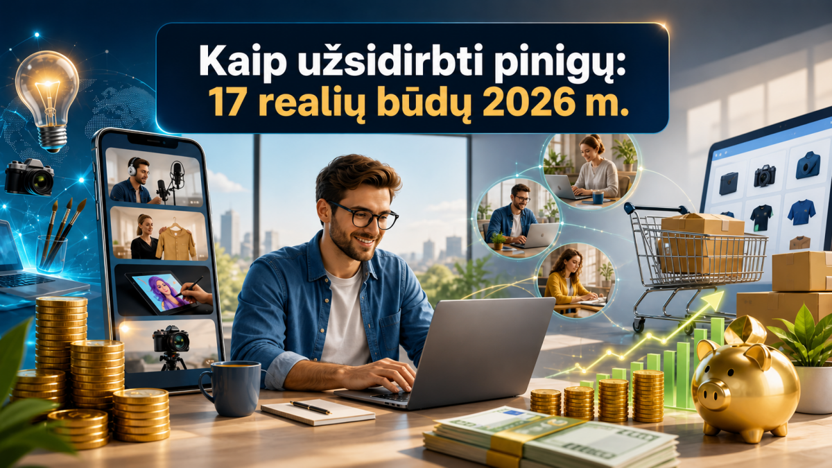 Kaip užsidirbti pinigų