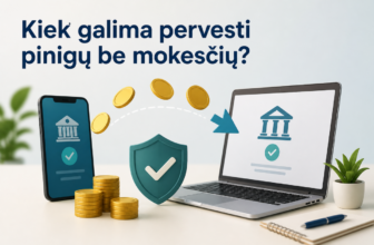 Kiek galima pervesti pinigų be mokesčių