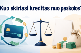 Kuo skiriasi kreditas nuo paskolos