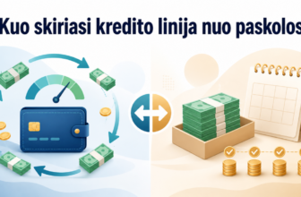 Kuo skiriasi kredito linija nuo paskolos