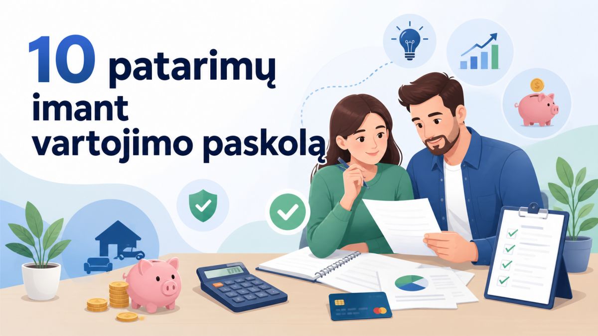 Patarimai imant vartojimo paskolą