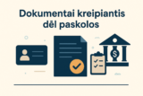 Dokumentai kreipiantis dėl paskolos