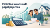 Paskolos skaičiuoklė pagal pajamas